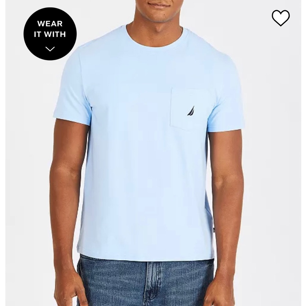 Teal blue Nautica tee.